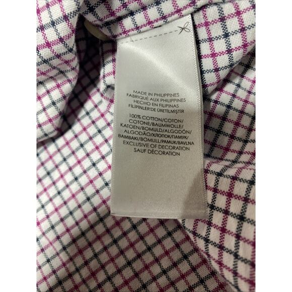 Ralph Lauren Shirt Mens Extra Large Pink Flesh Pony Check Button Classic XL - Picture 5 of 10